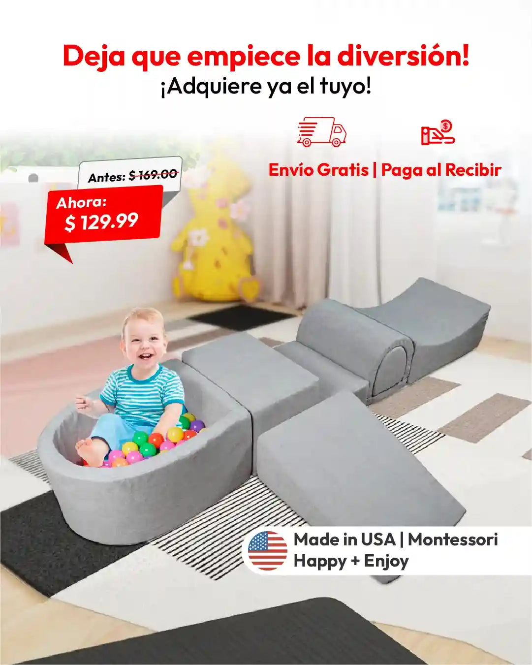PISCINA SENSORIAL DE ESPUMA PREMIUM
