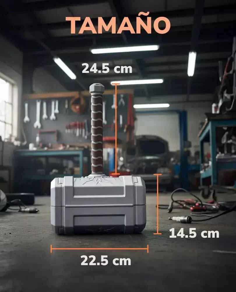 Martillo de Thor Multiherramienta 14 en 1 – Juego de Herramientas Multifuncional